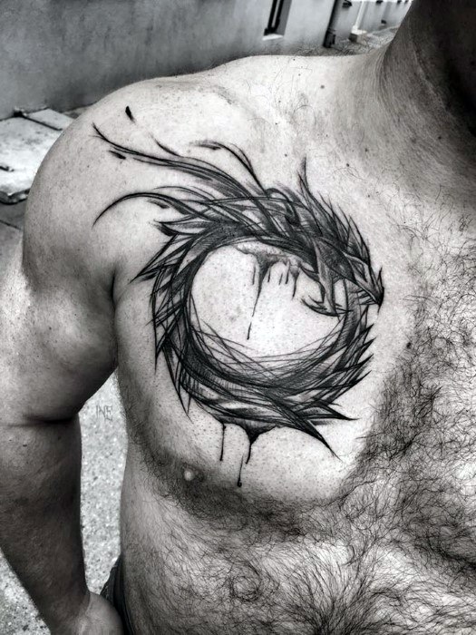 525x700 60 Sketch Tattoos For Men - Tattoo Sketch Ideas