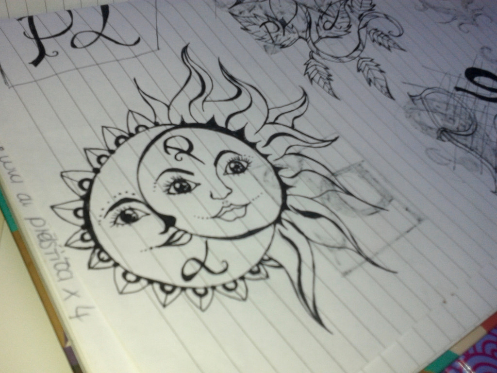 1024x768 An Old Tattoo Sketch. - Tattoo Sketch Paper