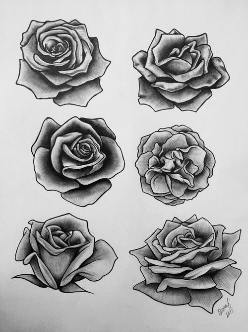 500x667 We Heart It Tats - Tattoo Sketch Rose