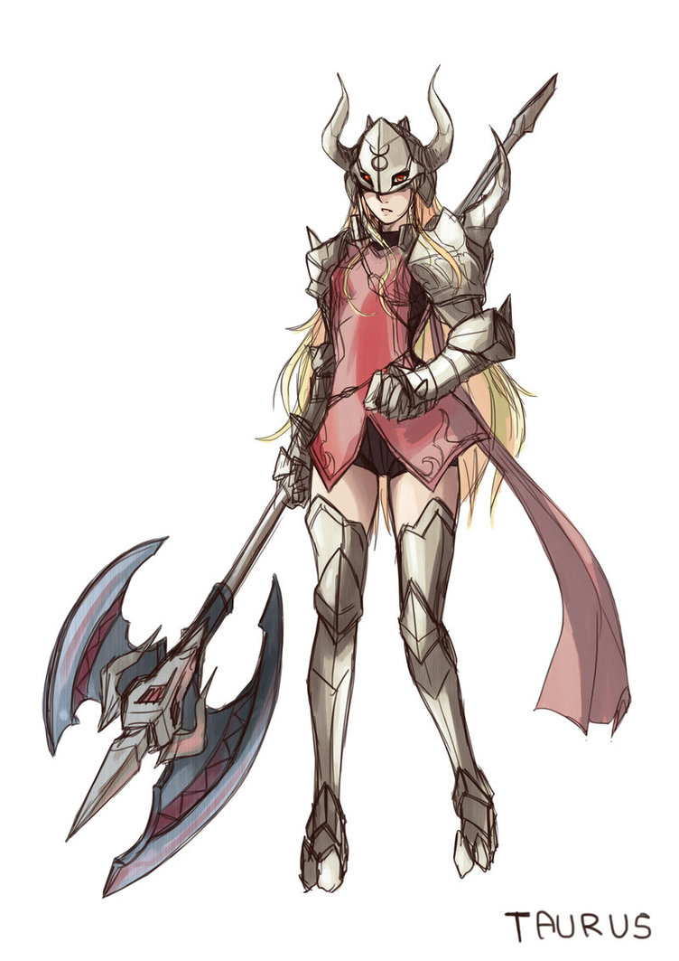 752x1063 Knight Of Taurus - Taurus Sketch