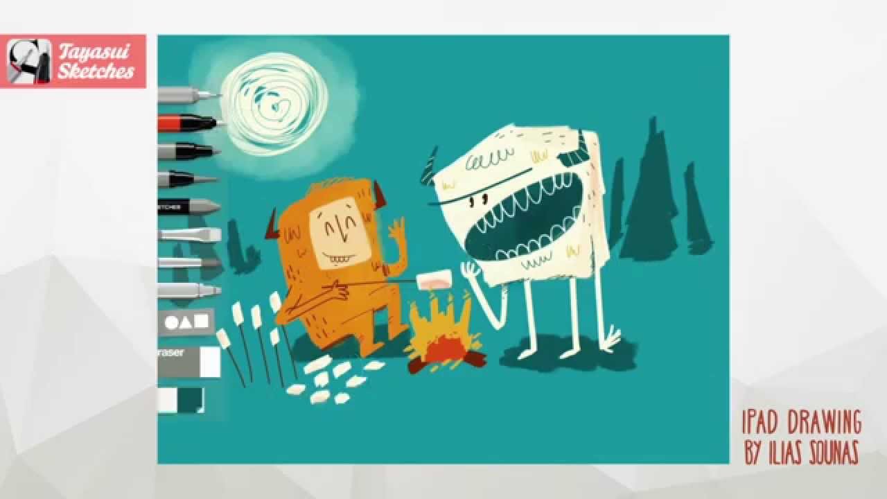 1280x720 Speed Painting Ipad Artwork In Tayasui Sketches App - Tayasui Sketches