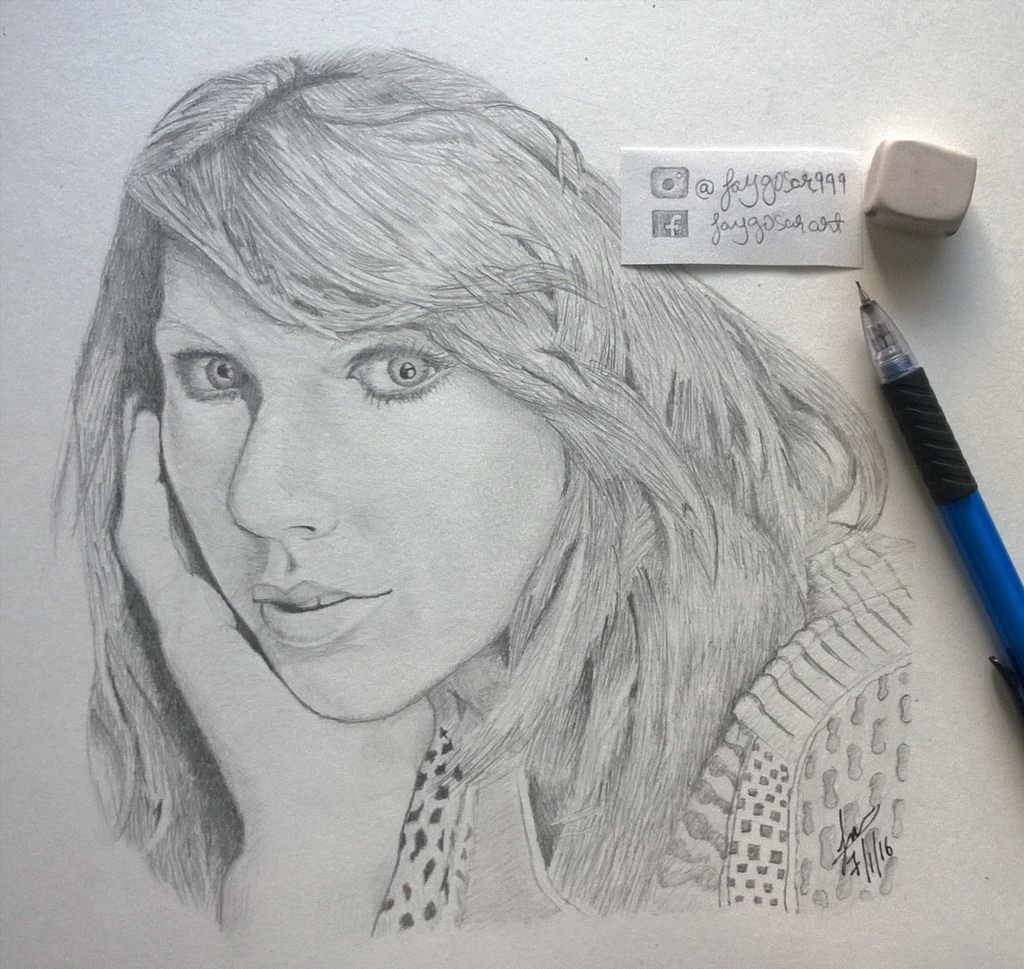 1024x969 Taylor Swift Sketch Sketch Artwork Jay Gosar - Taylor Sketch