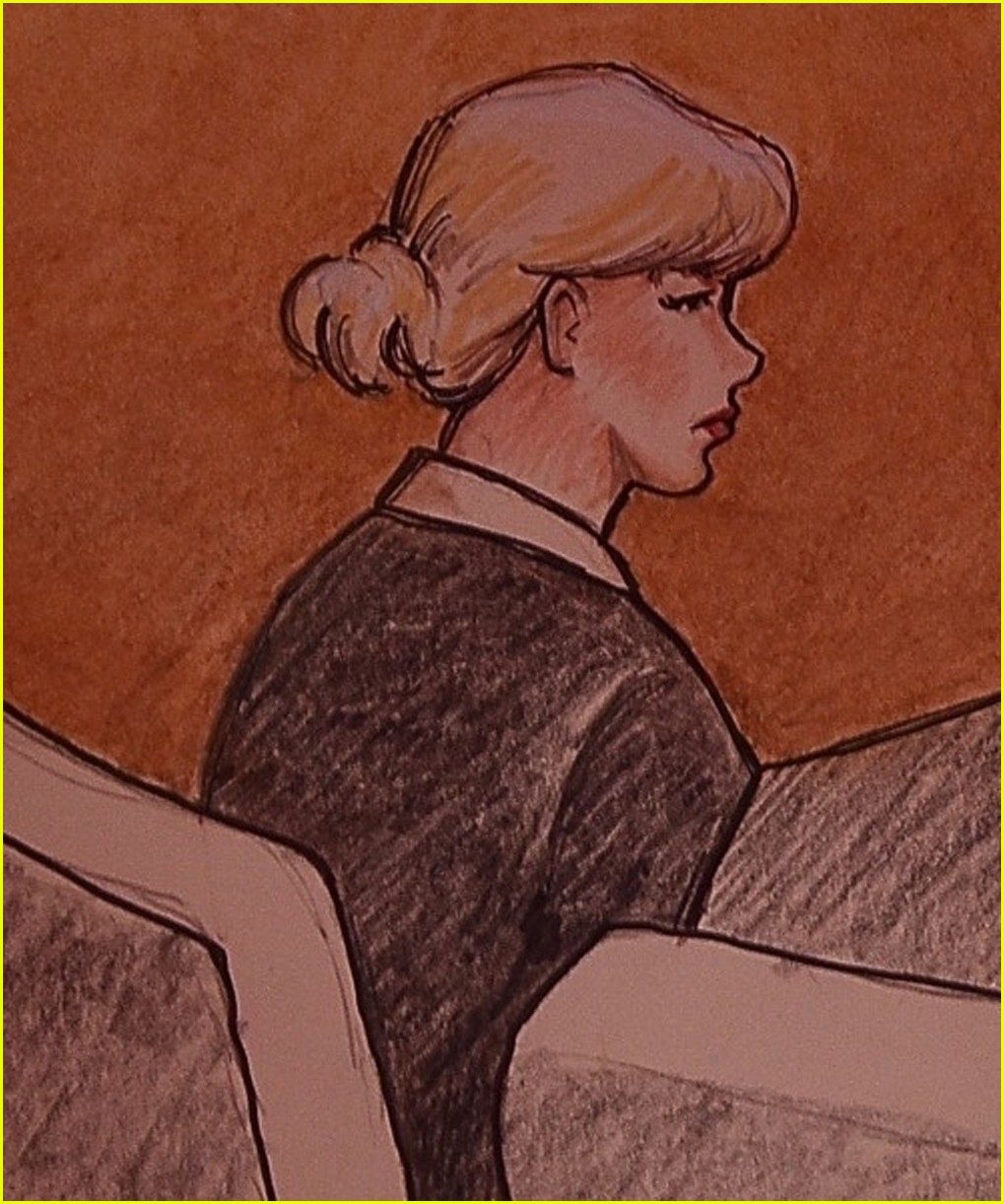 1019x1222 Celeb News] Taylor Swift Courtroom Sketch Released - Taylor Sketch