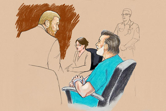 540x360 Courtroom Sketches - Taylor Swift Court Sketches