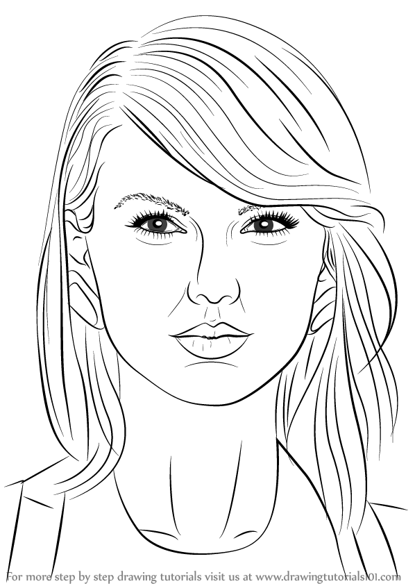 Taylor Swift Sketch at PaintingValley.com | Explore collection of ...