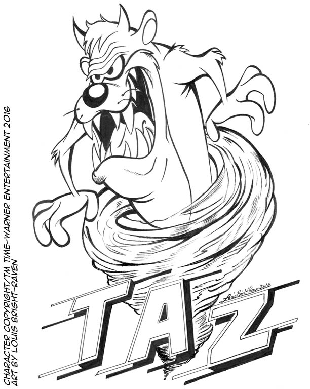 612x768 Taz Sketch (August 2016) - Taz Sketch