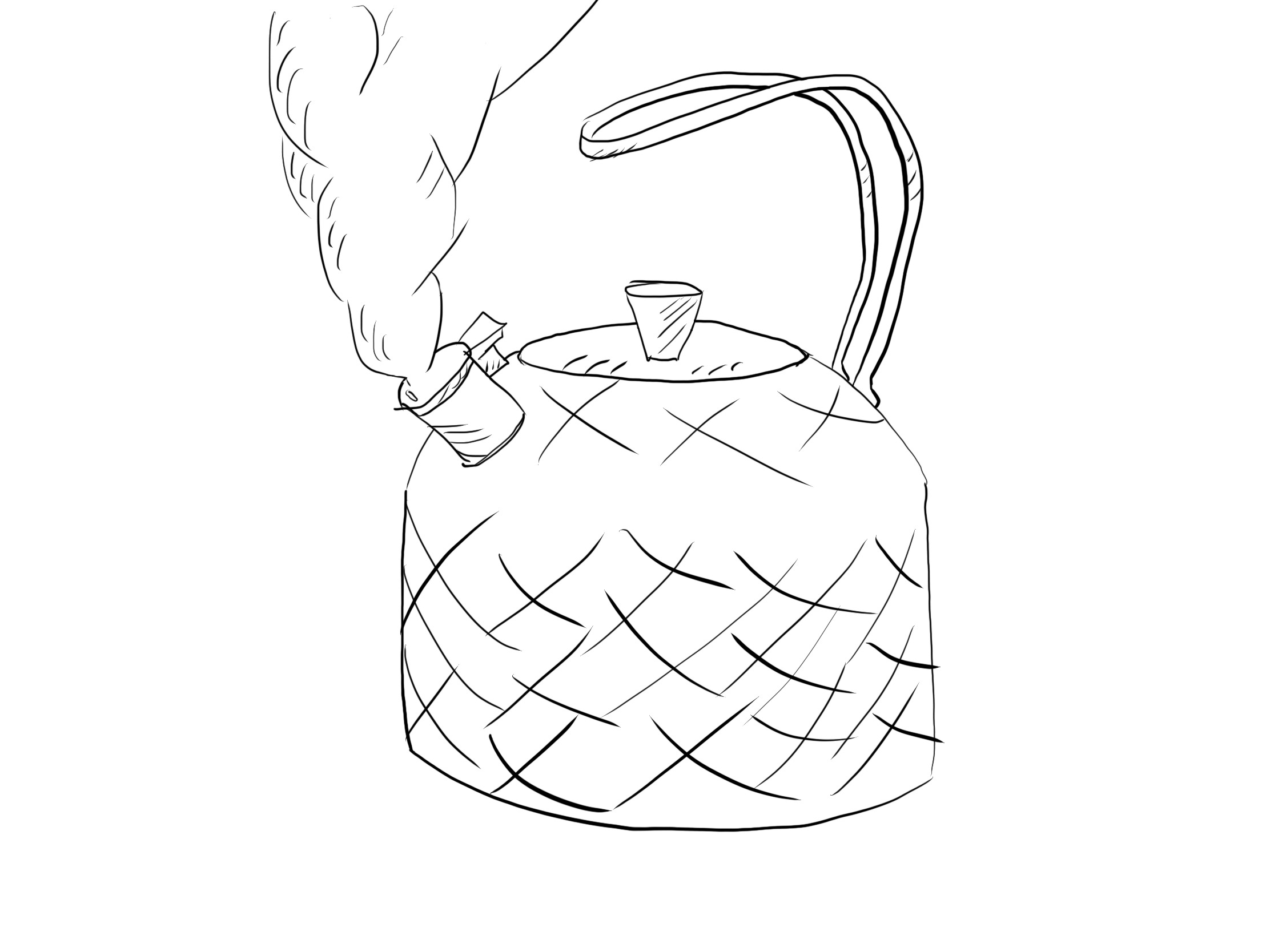 2224x1668 January 16th - Tea Kettle Sketch