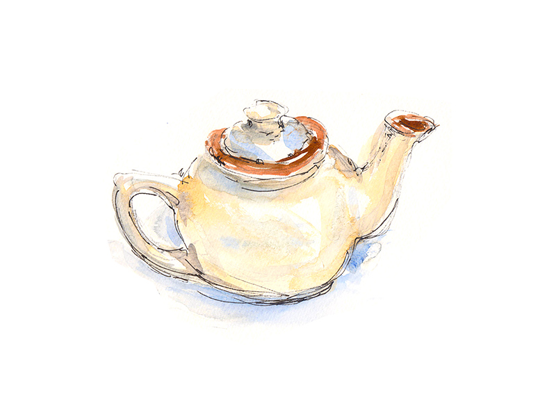 800x600 Tea Pot By Taty - Tea Kettle Sketch