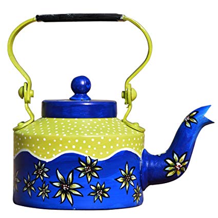 425x425 Buy Sketch Lion Home And Gift Purpose Aluminium Hand Painted - Tea Kettle Sketch