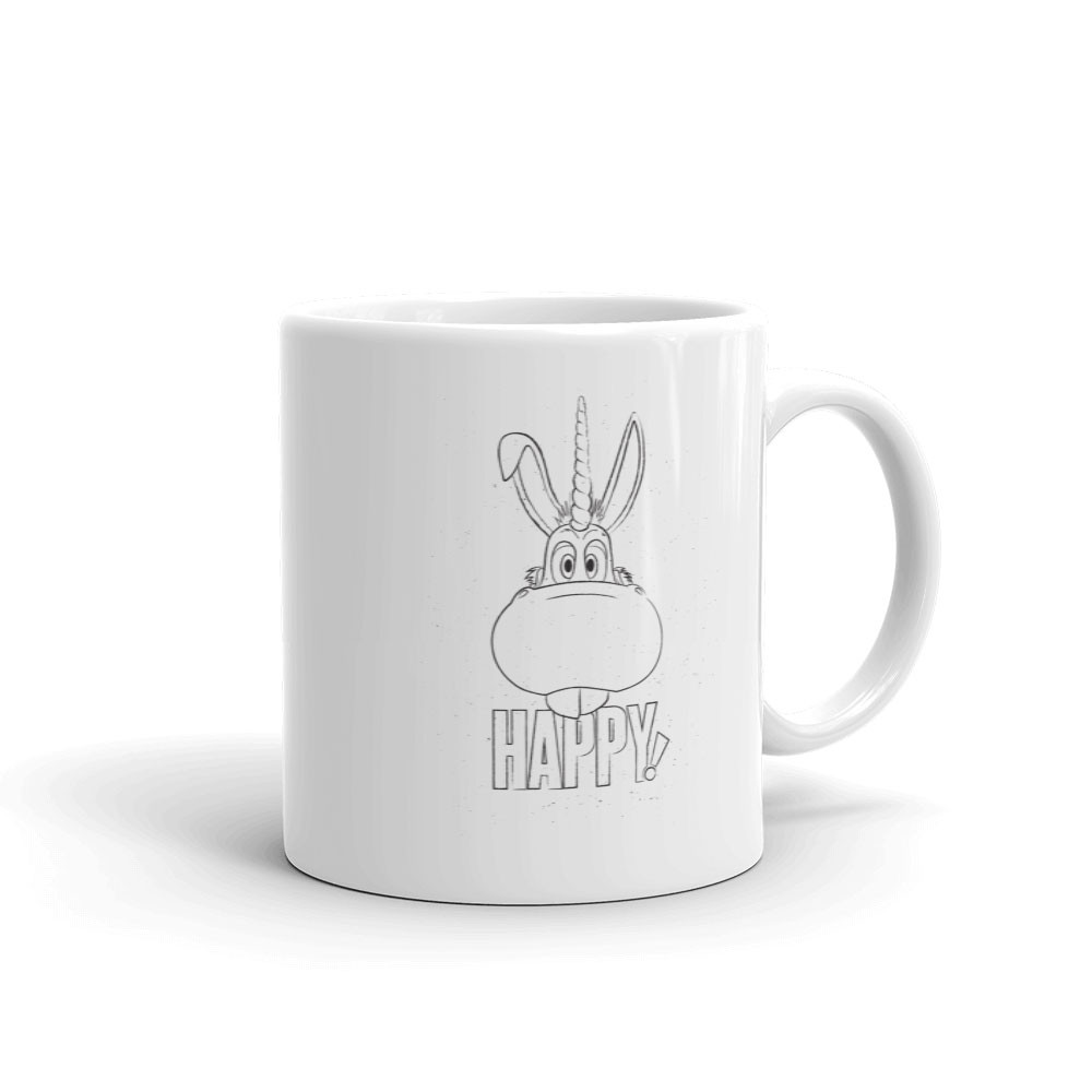 1000x1000 Happy Sketch White Mug - Teacup Sketch