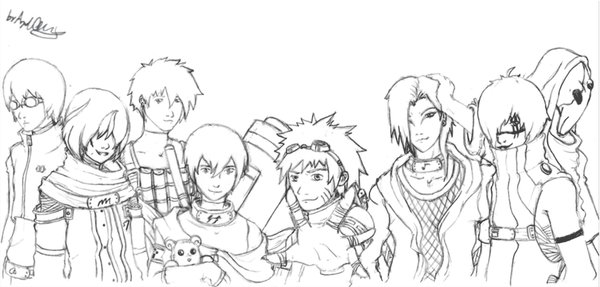 600x287 Naruto Hamon Team S - Team Sketch