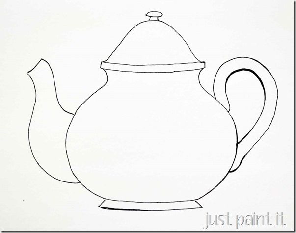 603x475 Image Result For Free Printable Tea Cup Template Ladies Tea - Teapot Sketch