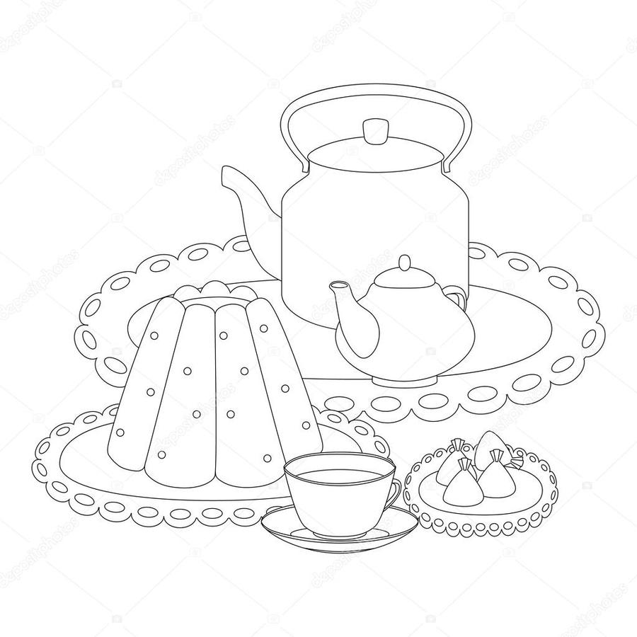 900x900 Download Tea Clipart Teapot Sketch Tea,sketch,drawing,teacup - Teapot Sketch
