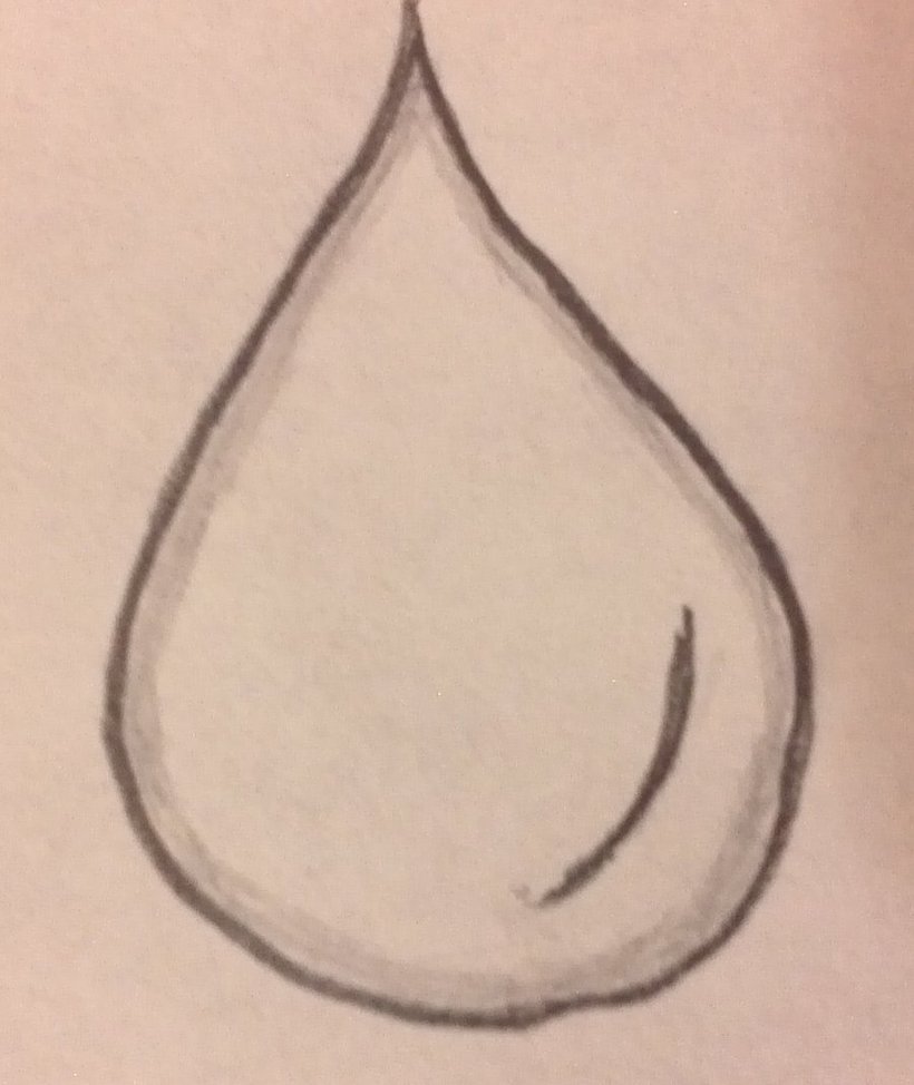 820x974 Teardrop Drawing By Cosmic155 - Teardrop Sketch