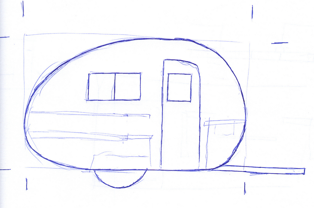 1024x680 Teardrop Trailer - Teardrop Sketch
