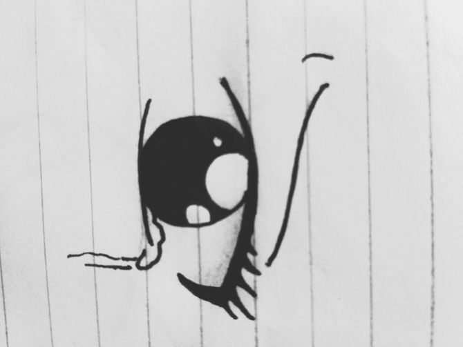 670x503 How To Draw An Anime Eye Crying 7 Steps (With Pictures) - Tears Sketch