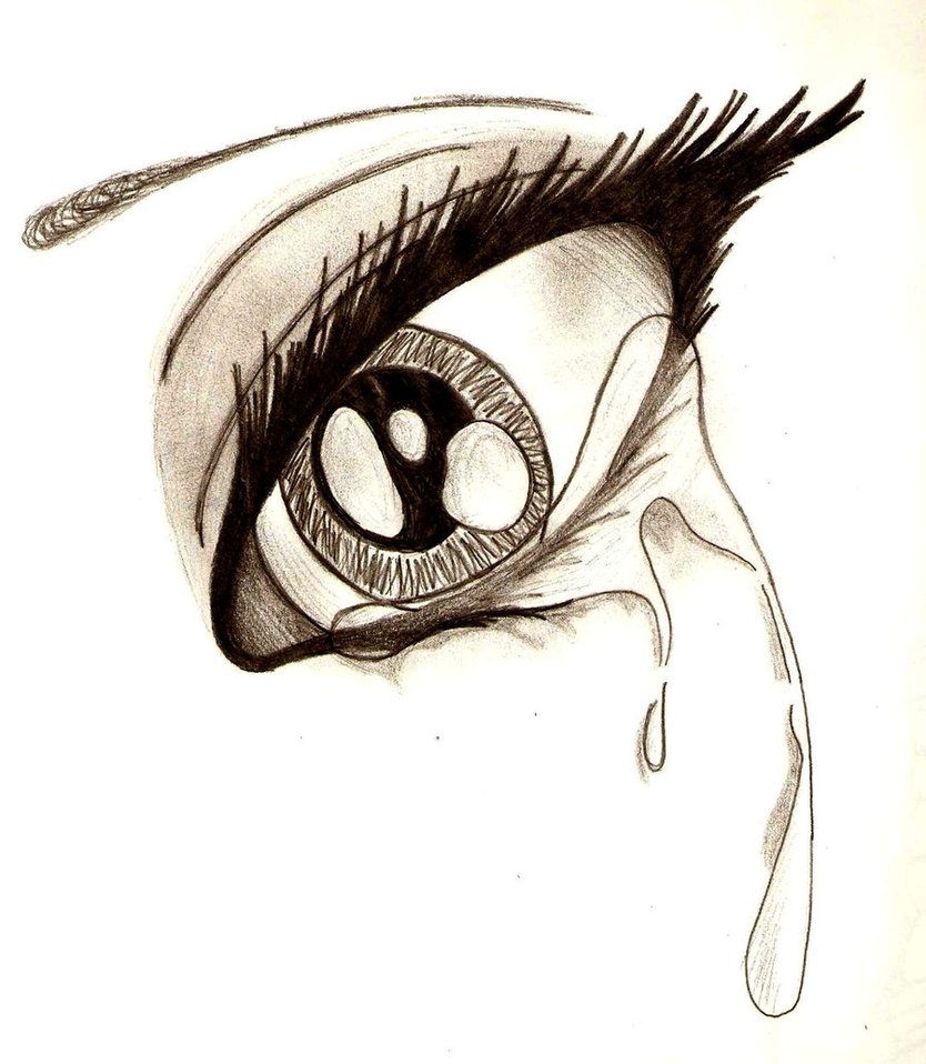 834x958 Teary Eye By Minoritsuki - Teary Eyes Sketch