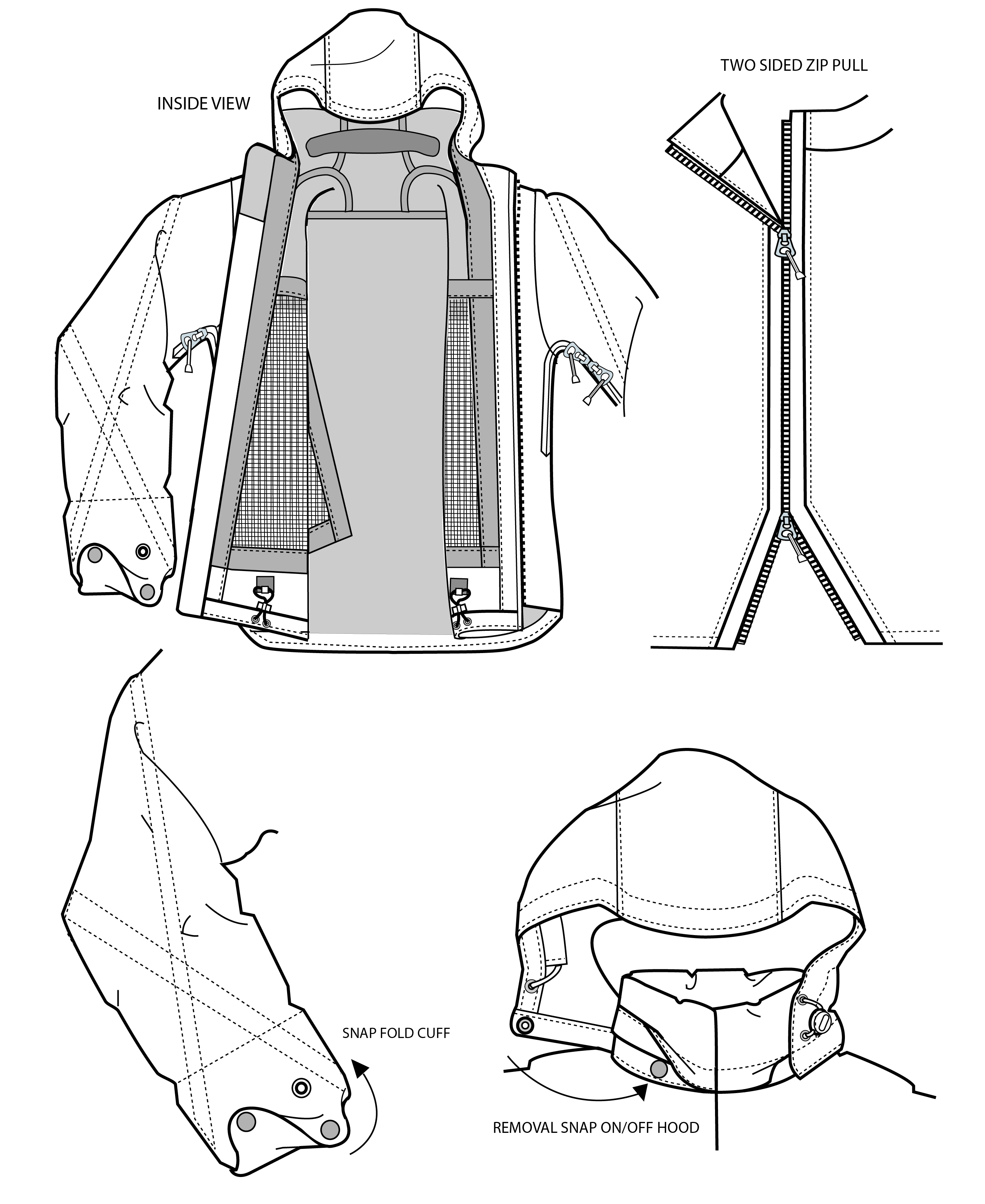 2700x3300 Drawn Fashion Technical Sheet - Technical Sketch Fashion