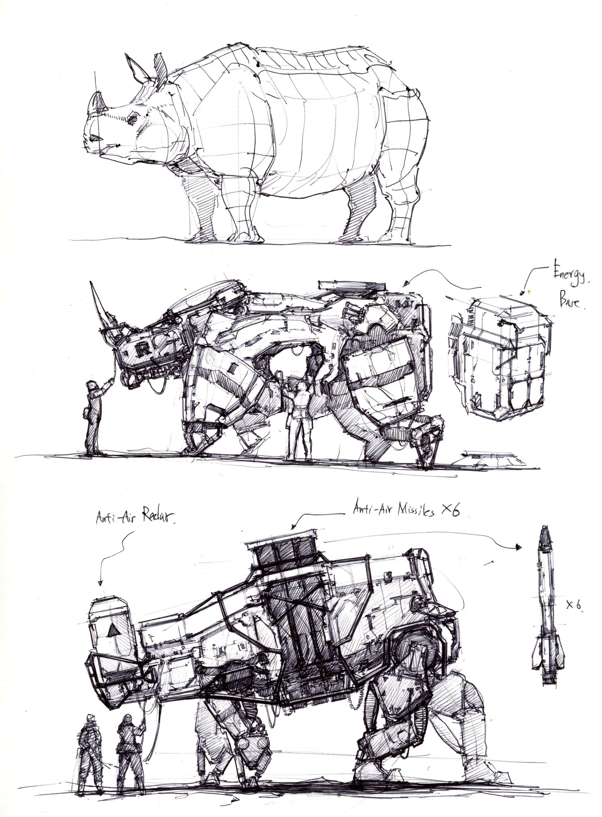 1920x2605 Artstation - Techno Sketch