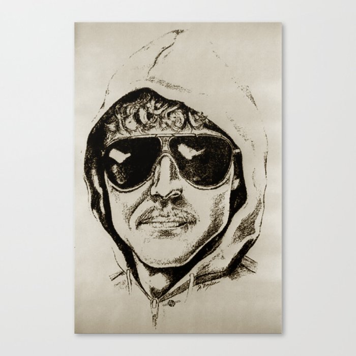 700x700 Unabomber Ted Kaczynski Police Sketch 2 Canvas Print By - Ted Kaczynski Sketch