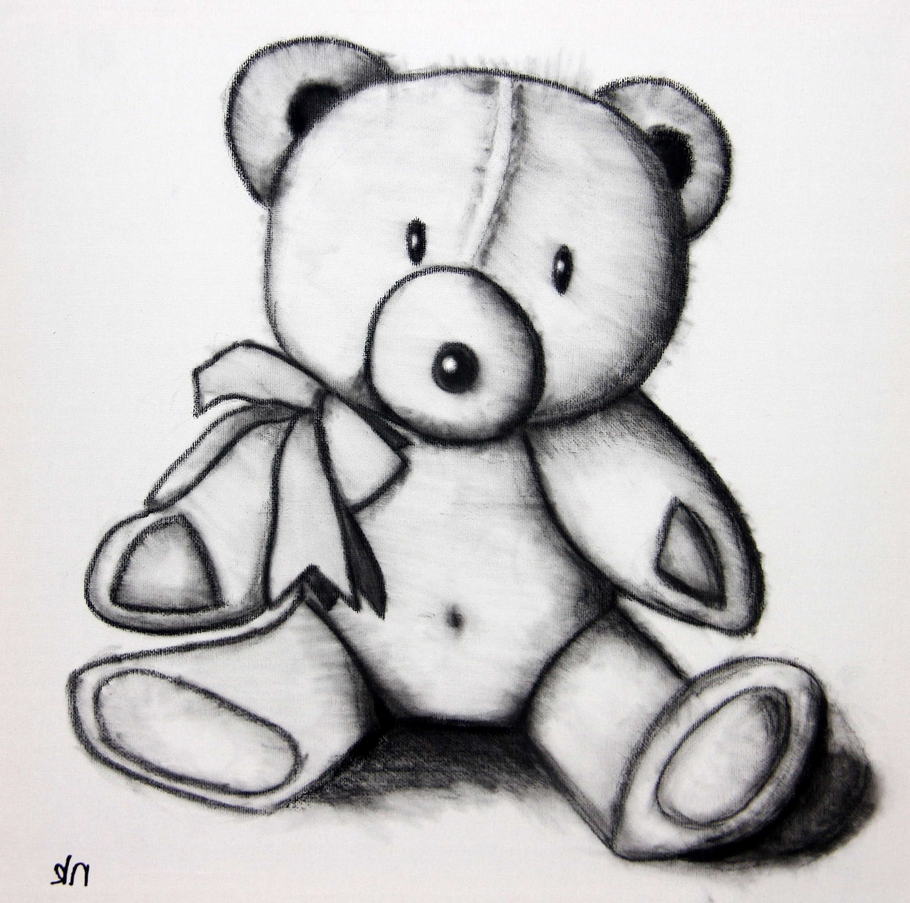 proIsrael Pencil Teddy Bear Drawing For Kid