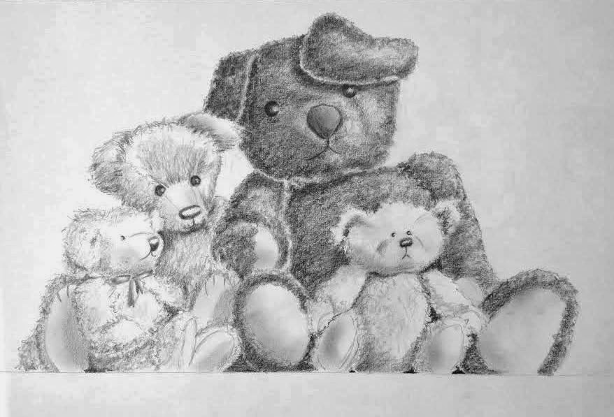 878x597 Teddy Bear Sketch... The Art Of Sandra Busby - Teddy Bear Sketch
