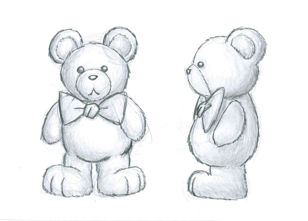 1054x757 Teddy Bear Concept Art Sketch By Wlodarczykmaciej - Teddy Bear Sketch
