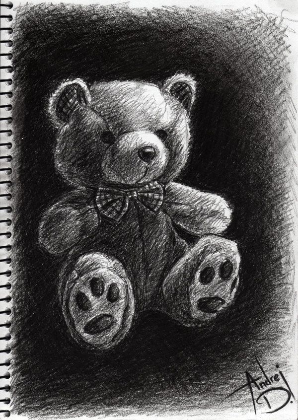 600x846 Unique Teddy Bear Sketch By Andrej2249 .com - Teddy Bear Sketch