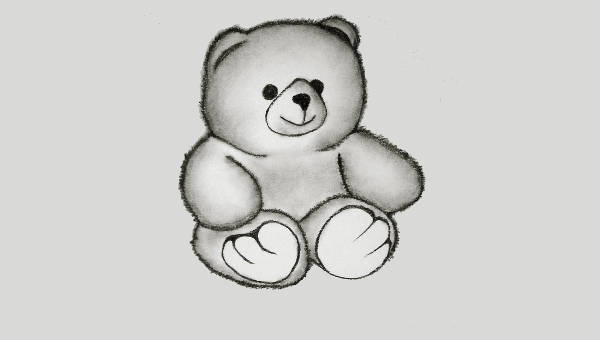 600x340 Teddy Bear Drawings - Teddy Bear Sketch Images