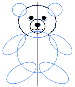 260x300 How To Draw A Teddy Bear - Teddy Bear Sketch Step By Step