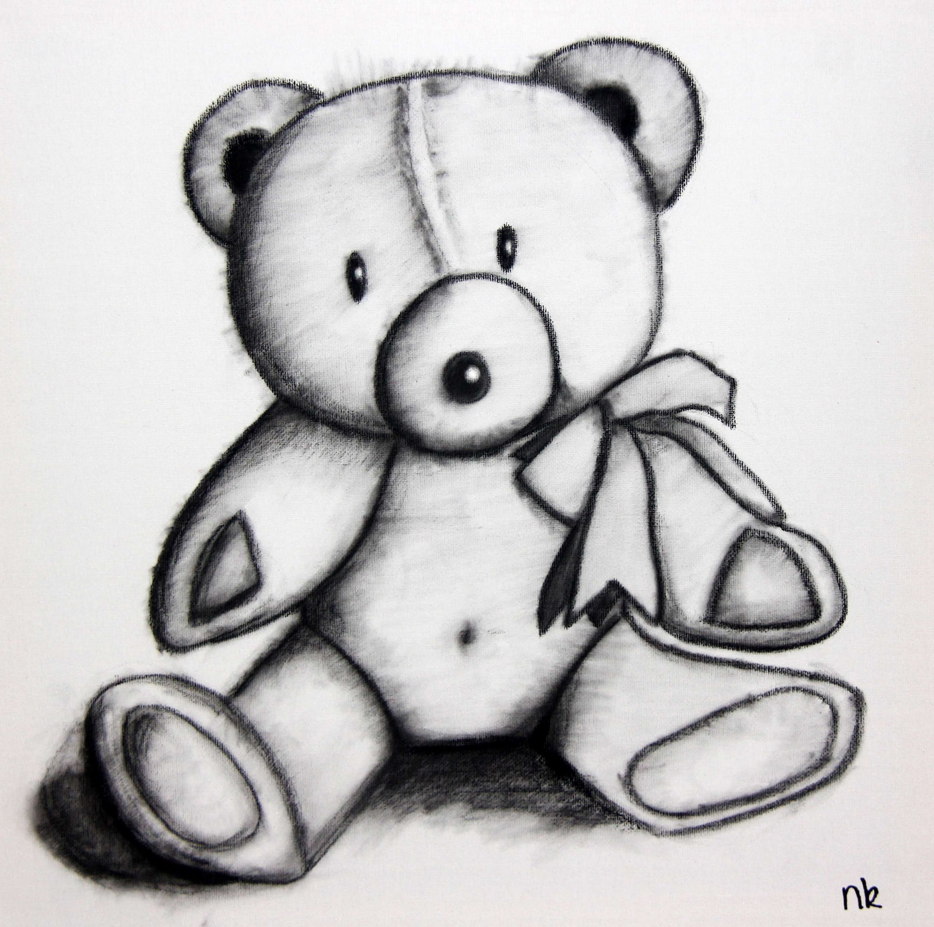 3000x2977 Pictures Teddy Bear Pencil Drawing, - Teddy Bear Sketch Step By Step