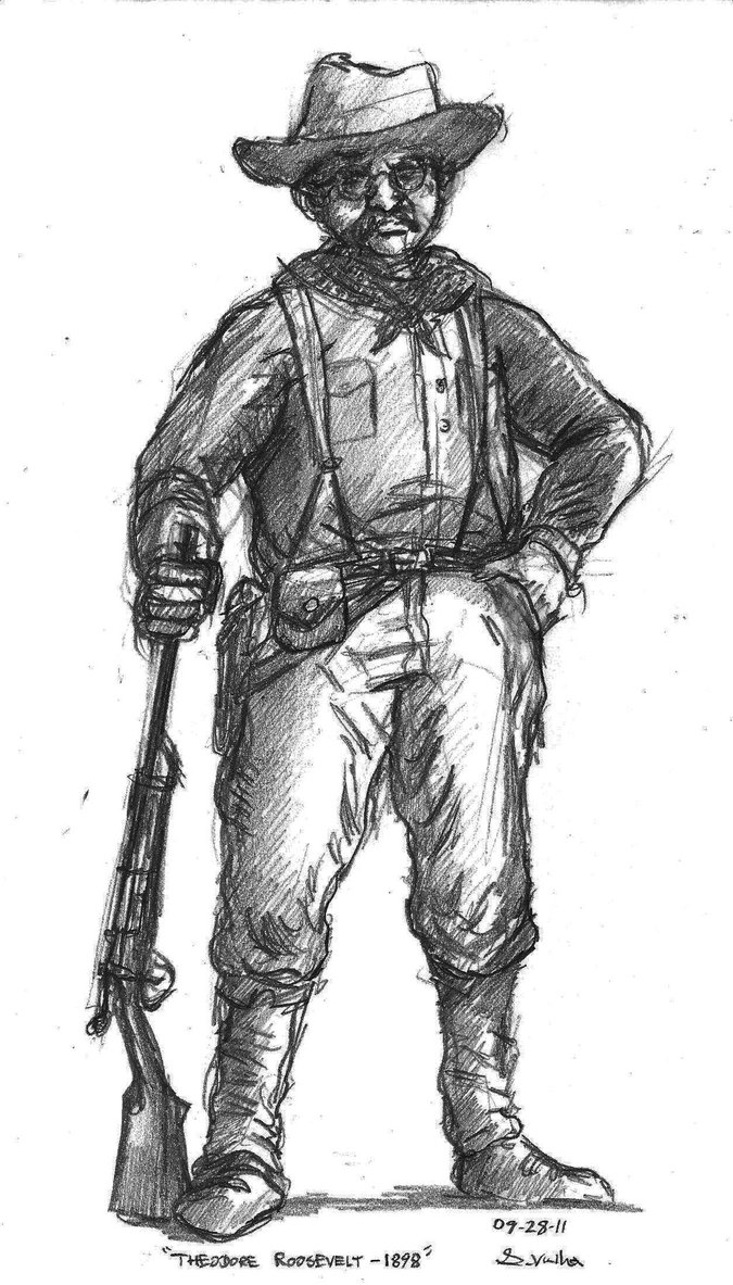 675x1183 Theodore Roosevelt - Teddy Roosevelt Sketch