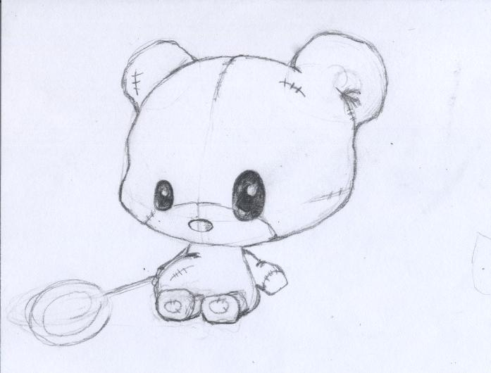 697x530 Teddy Sketch I Was Bored... And I Like Teddy Bears ] Not - Teddy Sketch