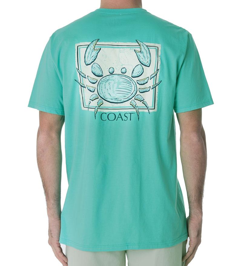 800x878 Sketch Crab Classic T Shirt Coast Apparel Seafoam Green Tee Shirt - Tee Shirt Sketch