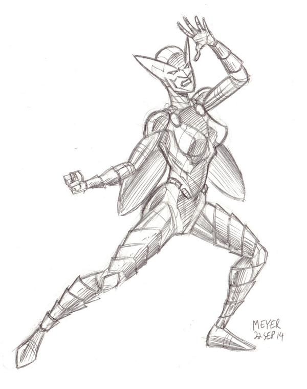 600x760 Rochelle Sketch By Richard Meyer Rochelle The Teen Cockroach - Teen Sketch