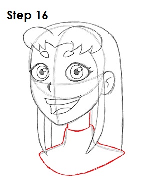 300x388 How To Draw Starfire (Teen Titans) - Teen Titans Sketch