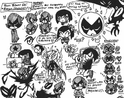 497x393 Teen Titans Go! Raven Sketches By Kainsword17 - Teen Titans Sketch