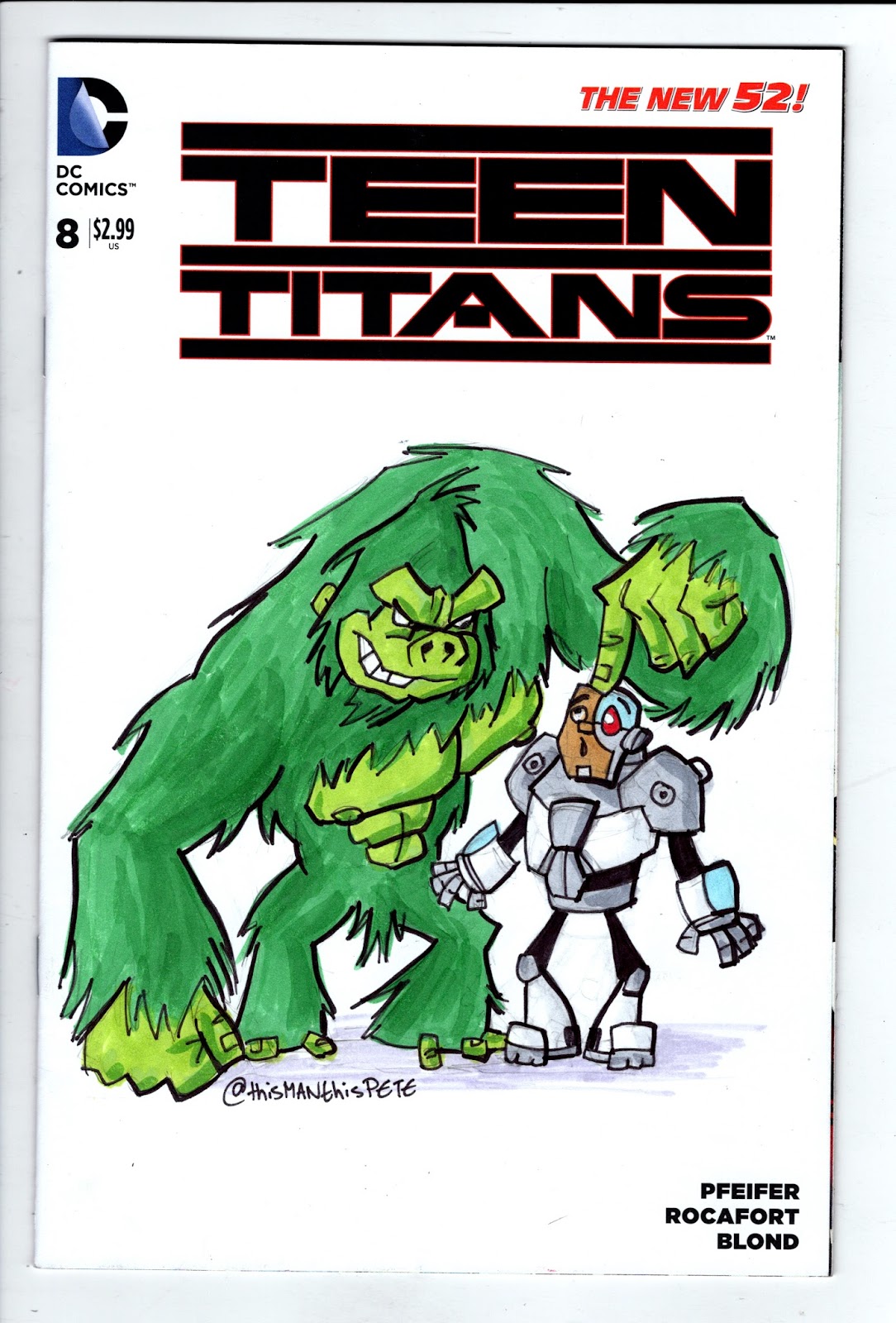1084x1600 Teen Titans Sketch Cover From Scgc 2017 - Teen Titans Sketch