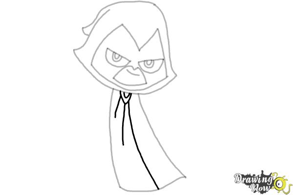 600x400 How To Draw Chibi Raven Teen Titans - Teen Titans Sketch
