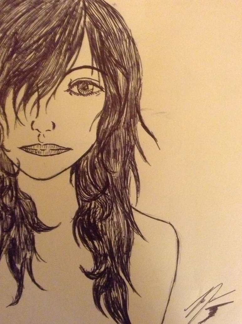 772x1034 Teenage Girl Sketch By Lyraeri - Teenage Girl Sketch