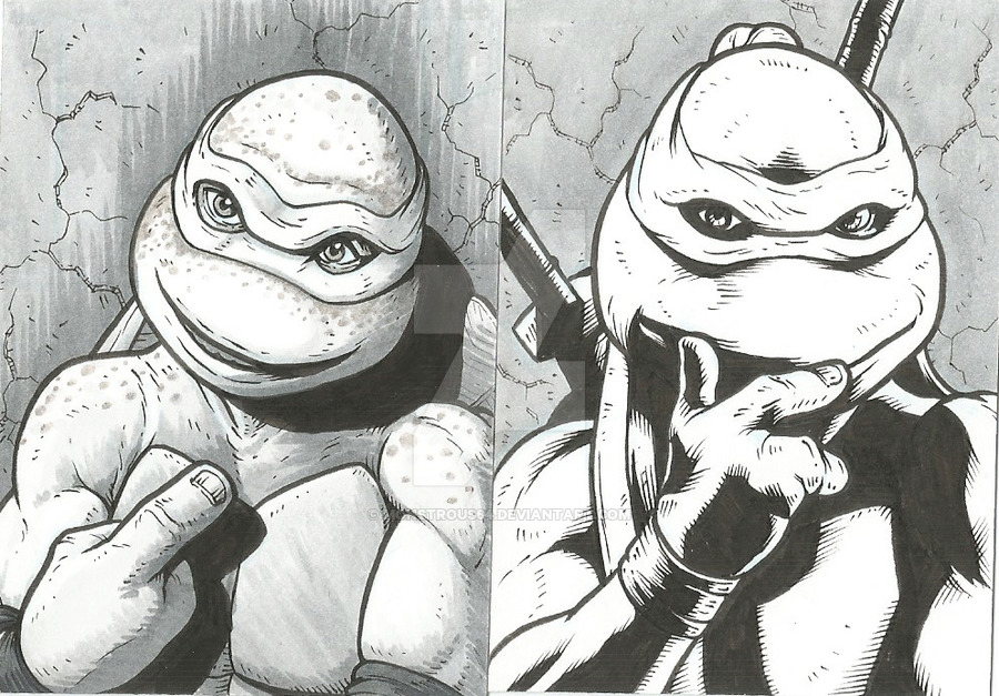 900x627 Tmnt Sketch Cards By Monstrous64 - Teenage Mutant Ninja Turtles Sketch