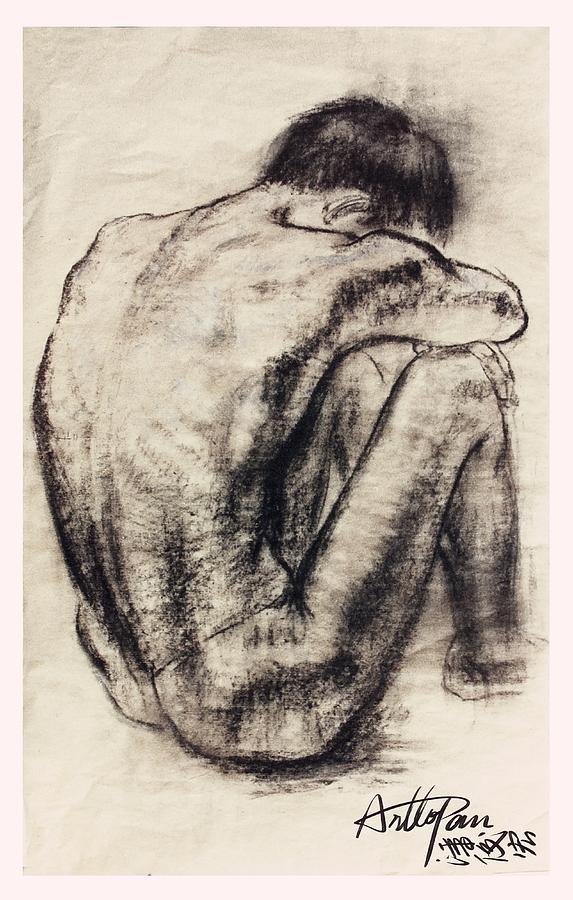 573x900 Teenager With Legs Sketch Art To Pan - Teenager Sketch