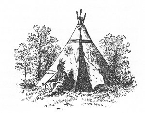 Teepee Sketch at PaintingValley.com | Explore collection of Teepee Sketch