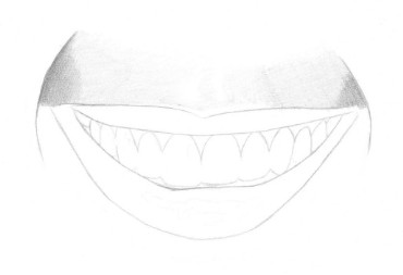 370x253 Drawing Tutorial, How To Draw A Realistic Mouth And Teeth - Teeth Sketch