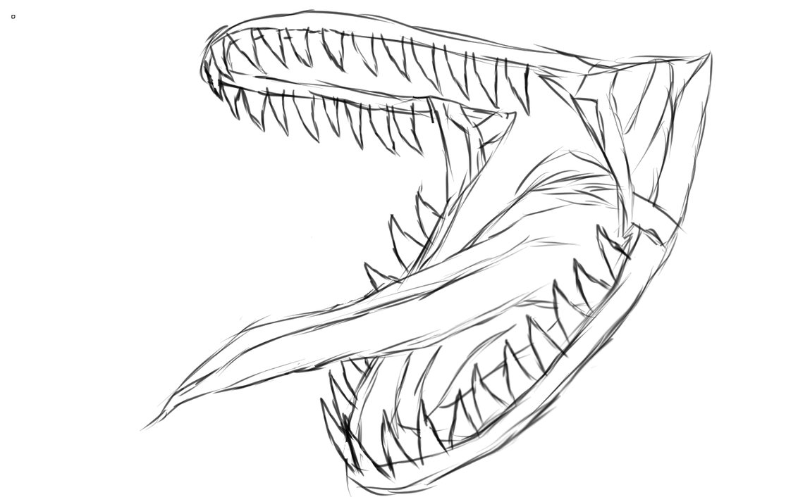 1132x706 A Mouth Full Of Teeth - Teeth Sketch