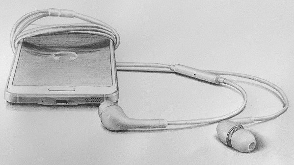 599x337 Drawn Telephone Sketch - Telephone Sketch
