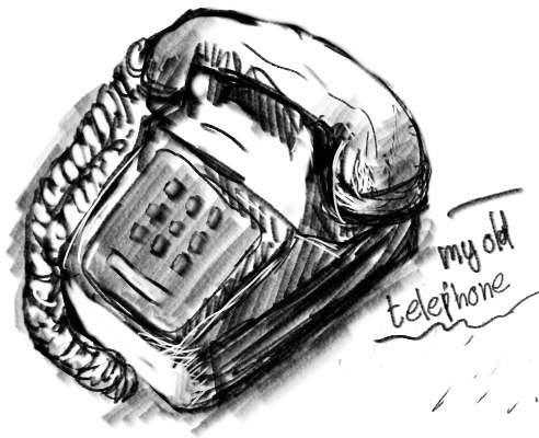 Telephone Sketch at PaintingValley.com | Explore collection of ...