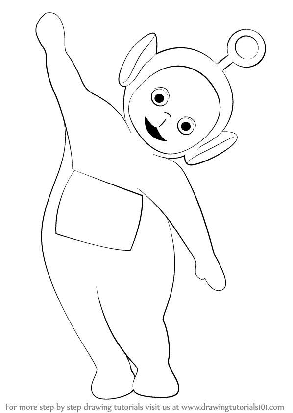 598x844 Learn How To Draw Po From Teletubbies (Teletubbies) Step By Step - Teletubb...