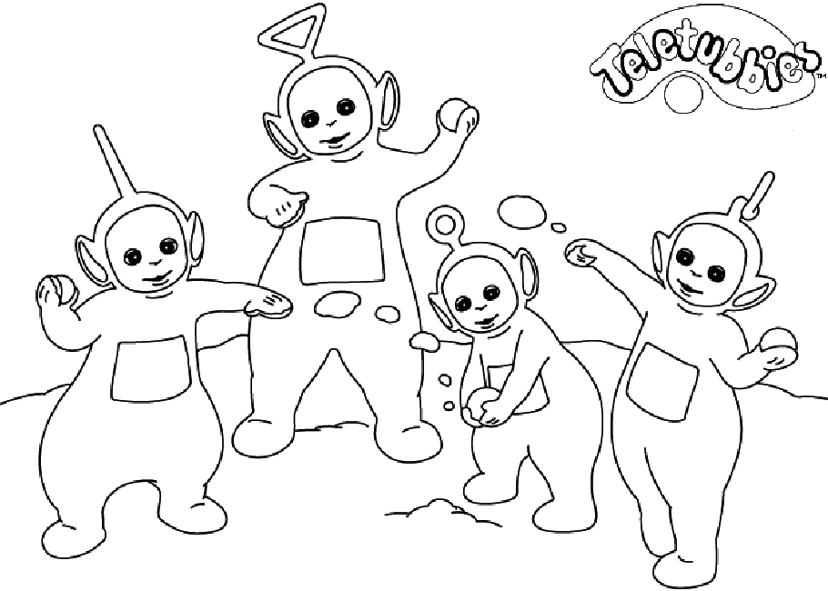 910x650 Coloring Pages Teletubbies Animated Images, Gifs, Pictures - Teletubbies Sketch