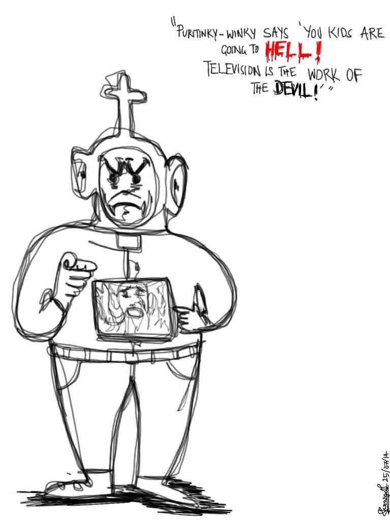 768x1024 Farfetched A Sketch - Teletubbies Sketch